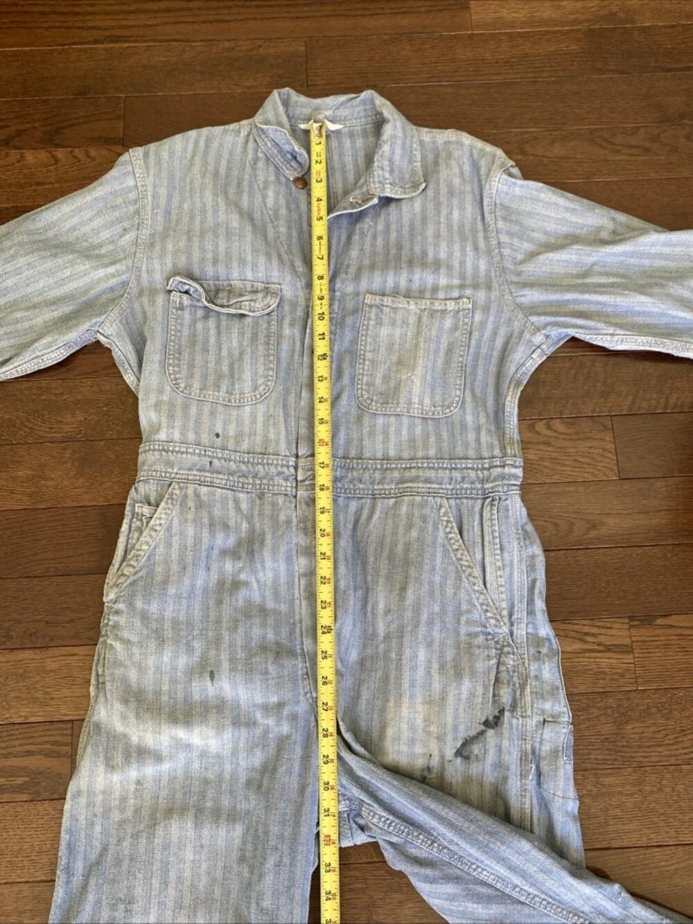 VTG Montgomery Ward Pioneer Herringbone Coveralls Utility Halloween Costume - Picture 8 of 16